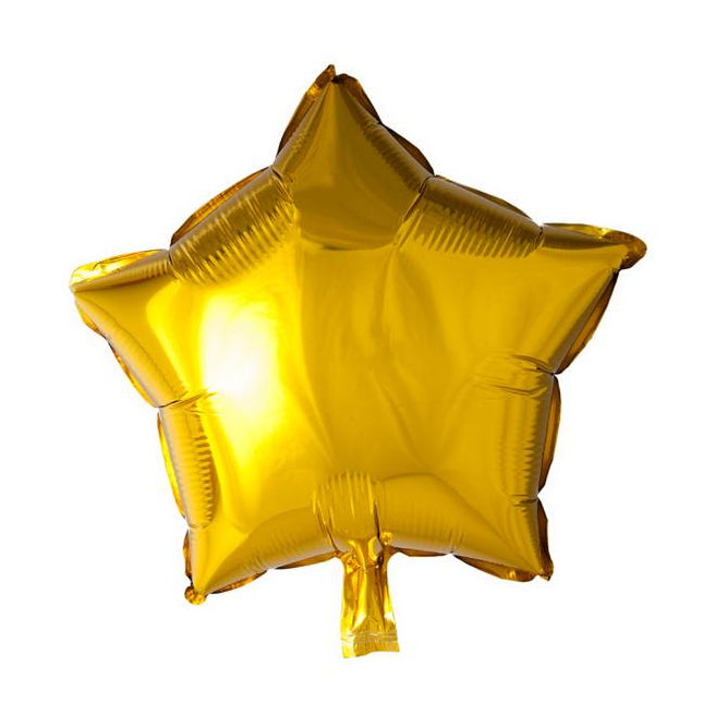 Heliumballon Star Gold 45cm leer