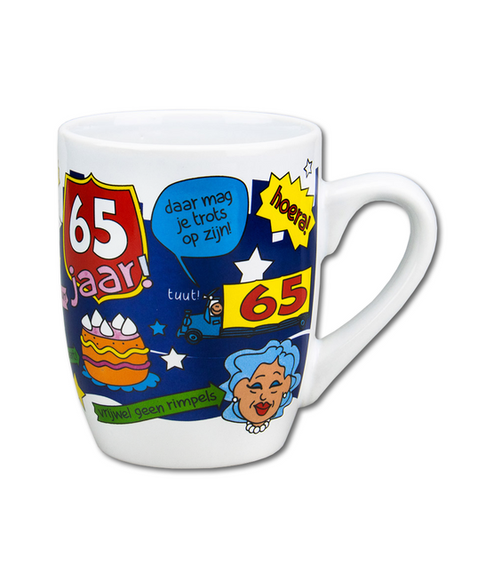 Becher 65 Jahre 12cm