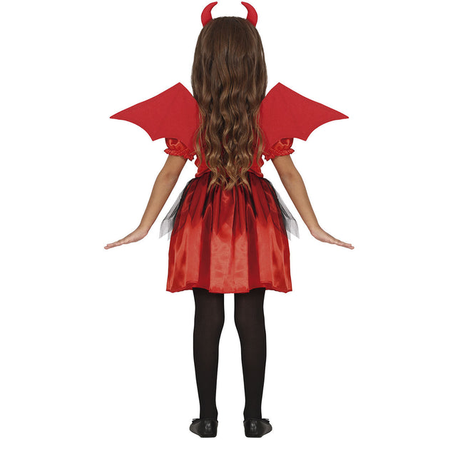 Teufel Halloween Kostüm Mädchen Rot