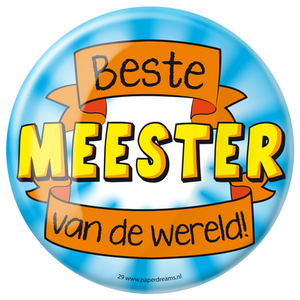 Button Bester Meister der Welt 10,2cm