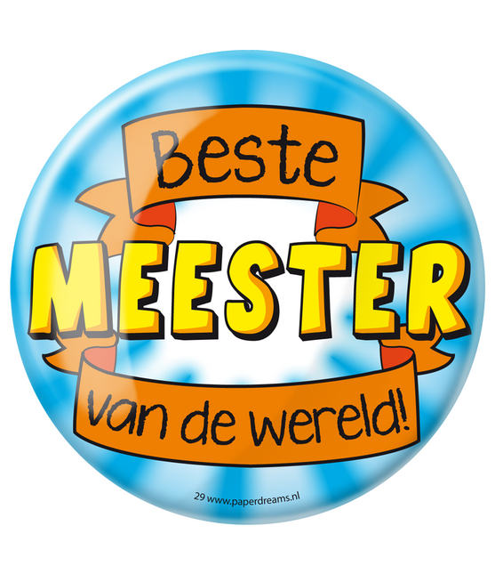 Button Bester Meister der Welt 10,2cm