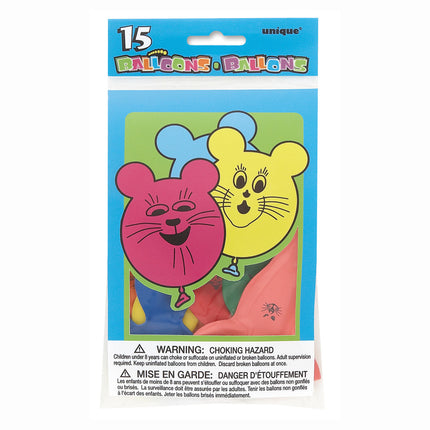 Ballons Maus 23cm 15Stk.