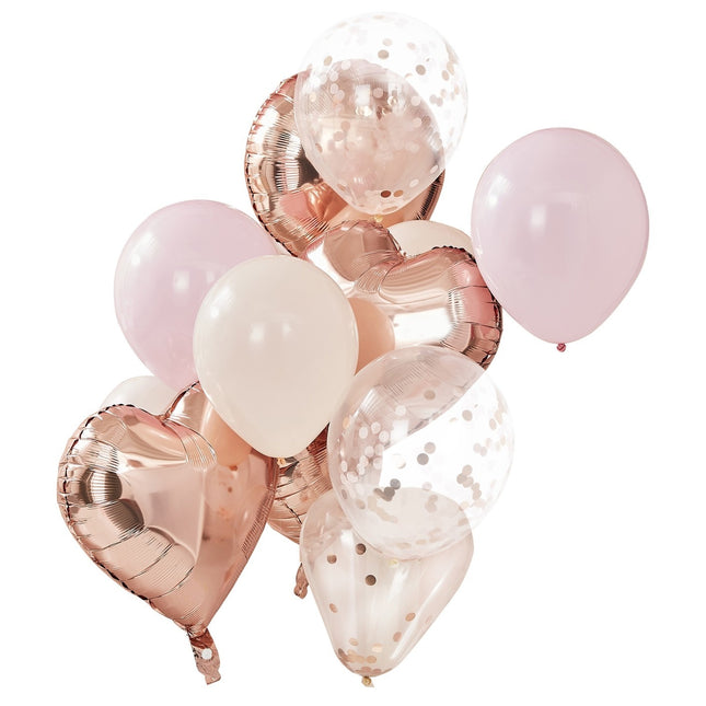 Rose Gold Luftballons Set 30cm 12Stück