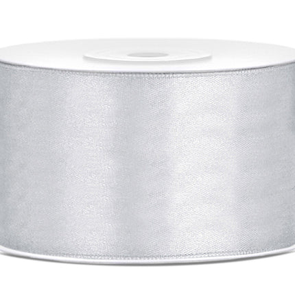 Satinband Silber 38mm 25m