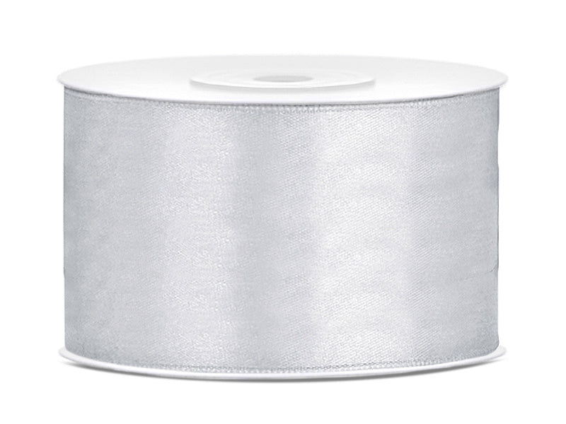 Satinband Silber 38mm 25m