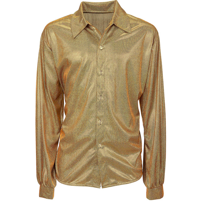 Disco 70S Shirt Gold Männer