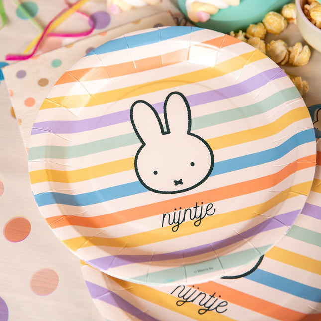 Miffy Bunte Teller 23cm 8Stück