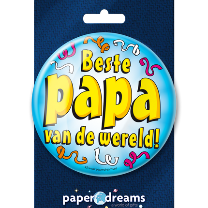 Button Bester Papa der Welt 10,2 cm