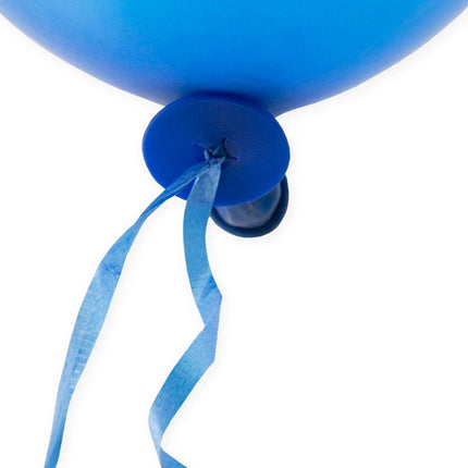 Ballon-Schnellverschluss-Clips Blau mit Band 100 Stk.