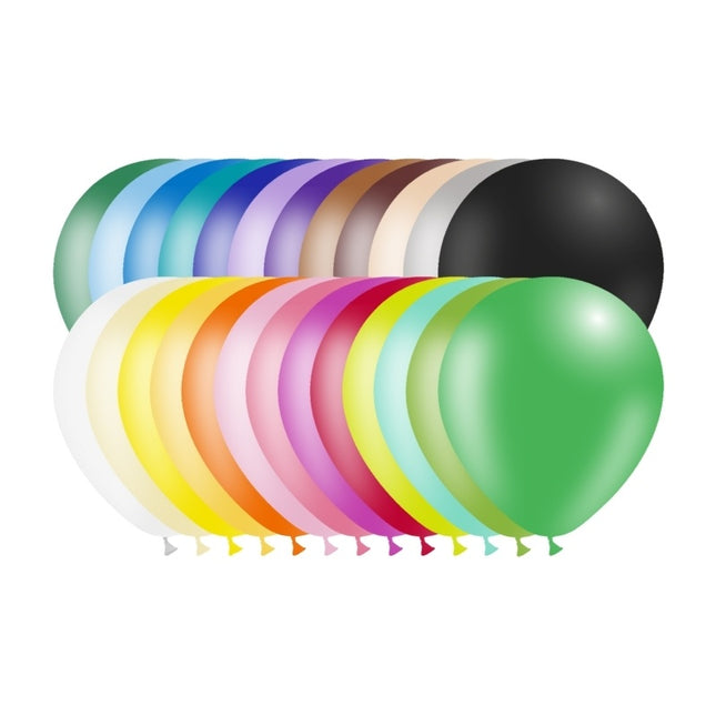 Bunte Luftballons Pastell 14cm 100 Stk.