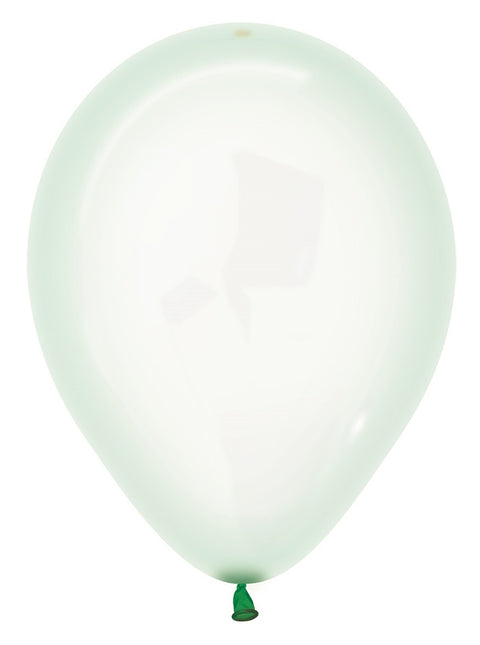 Ballons Crystal Pastell Grün 331 30cm 50Stk