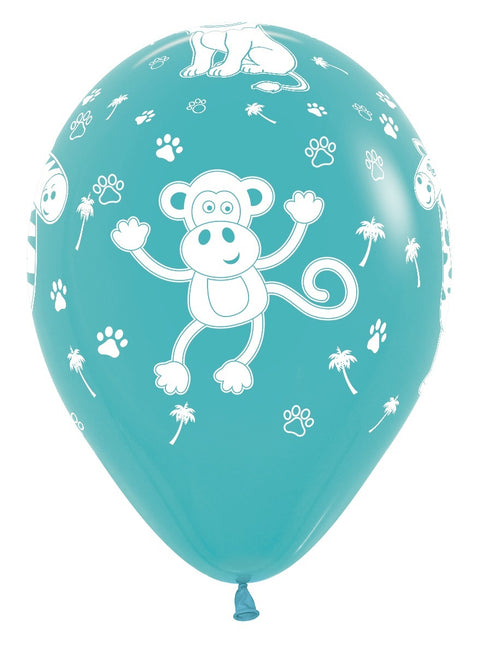 Ballons Dschungel Tiere Mode Mix 30cm 25Stk