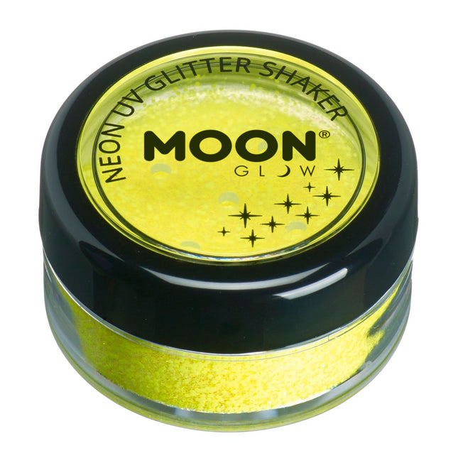 Moon Glow Neon UV Glitter Shaker Gelb 5g