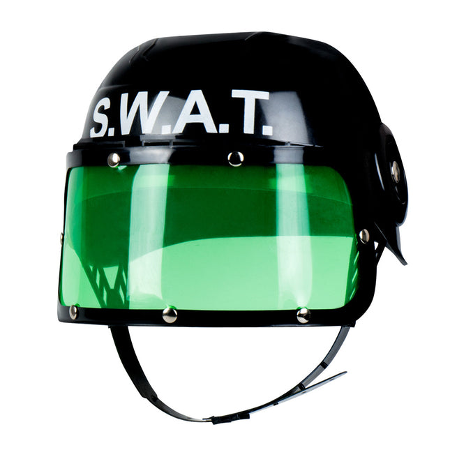 Kinderhelm Swat Schwarz Grün