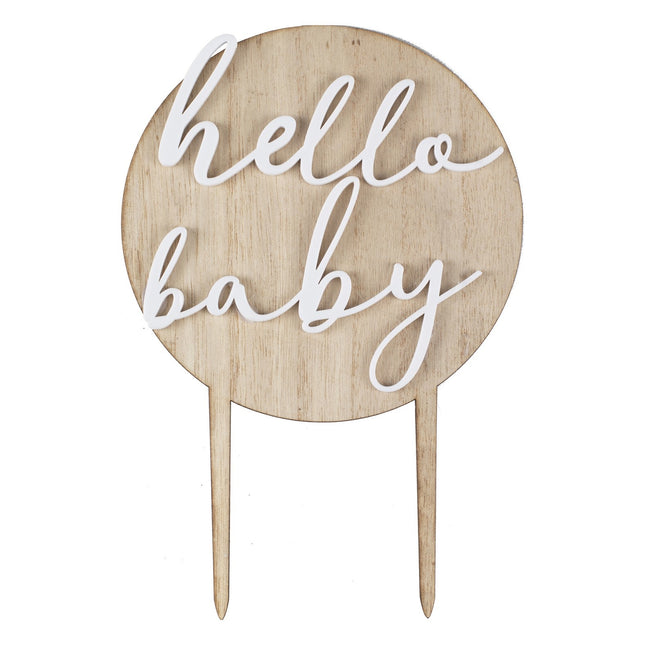 Tortenaufleger Hello Baby 12m