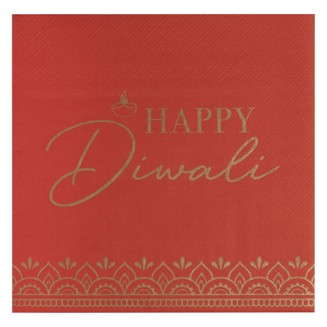 Diwali Servietten 16cm 16Stück