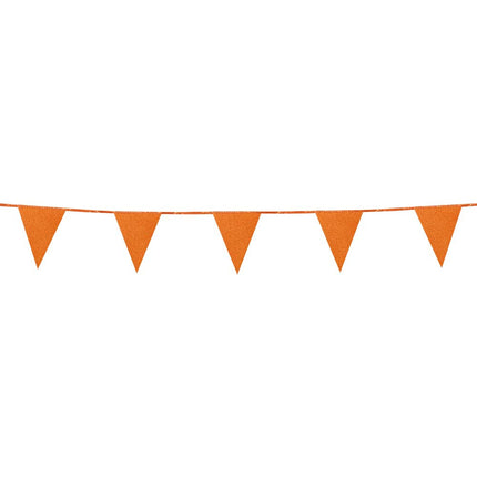 Orange Girlande Glitzerpapier 6m