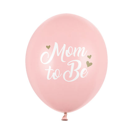 Ballons Mom To Be Rosa 30cm 6Stk