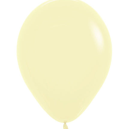 Ballons Pastell Mattgelb 25cm 100Stk