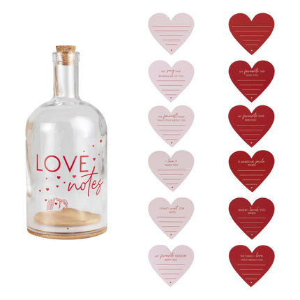 Geschenk Liebe Note Flasche