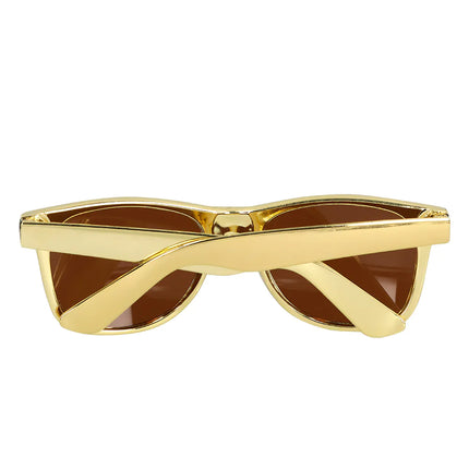 Goldene Wayfarer Brille