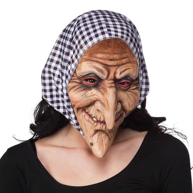Halloween Maske Hexenkappe