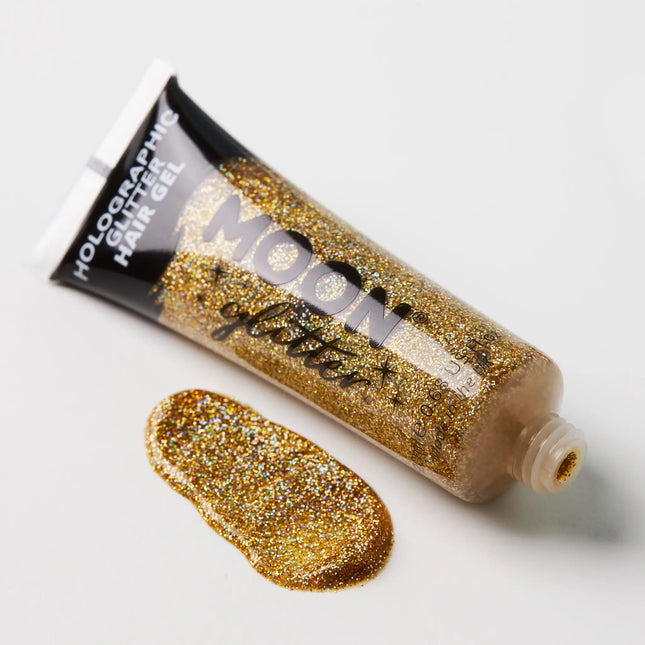 Moon Glitter Holographisches Glitzer Haargel Gold 20ml