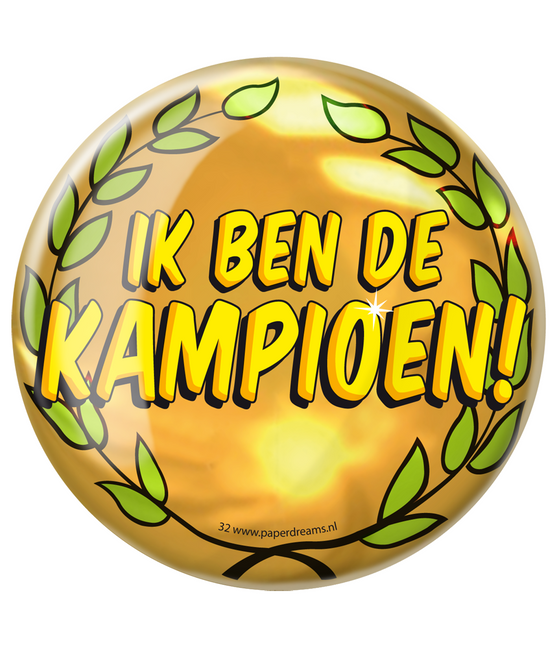 Button I Am The Champion 10,2 cm