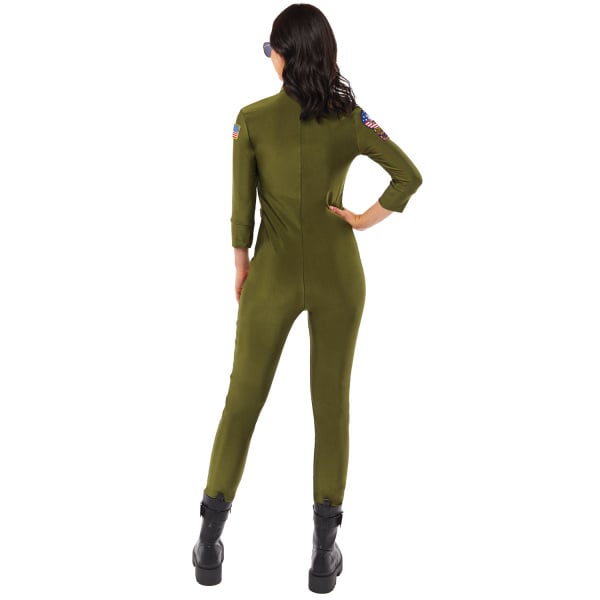 Erwachsenenkostüm Top Gun Jumpsuit Damen