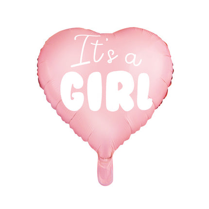 Helium Ballon Herz It's A Girl Empty 45cm