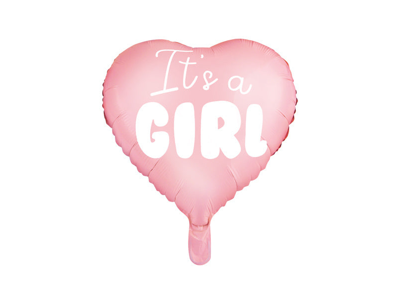 Helium Ballon Herz It's A Girl Empty 45cm