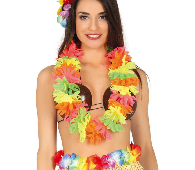 Hawaii Kranz Neon 50cm