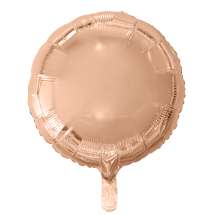 Helium Ballon Rund Rose Gold 46cm Leer