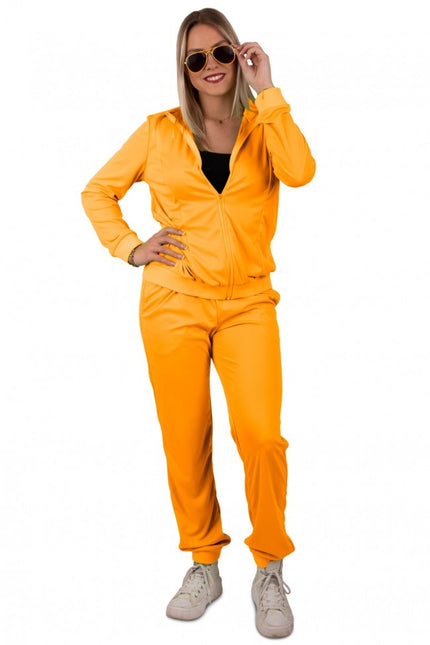 Trainingsanzug Damen Neon Orange