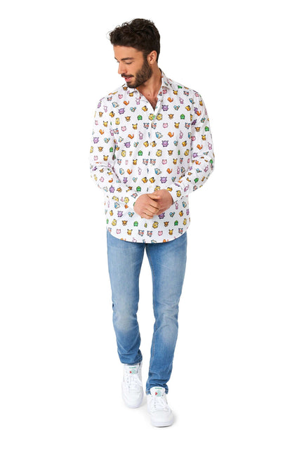 Pixel Pokémon Shirt Männer OppoSuits