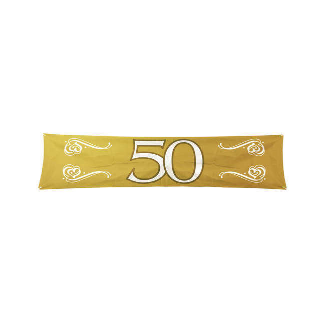 Banner 50 Jahre Gold 1,8 m