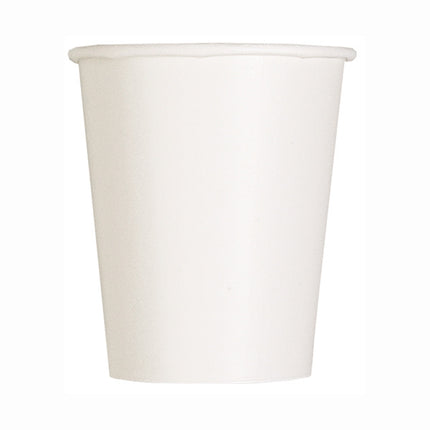 Weiße Becher 266ml 14Stk.