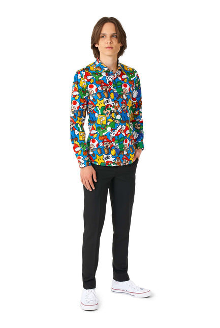 Super Mario Shirt Junge Teen OppoSuits