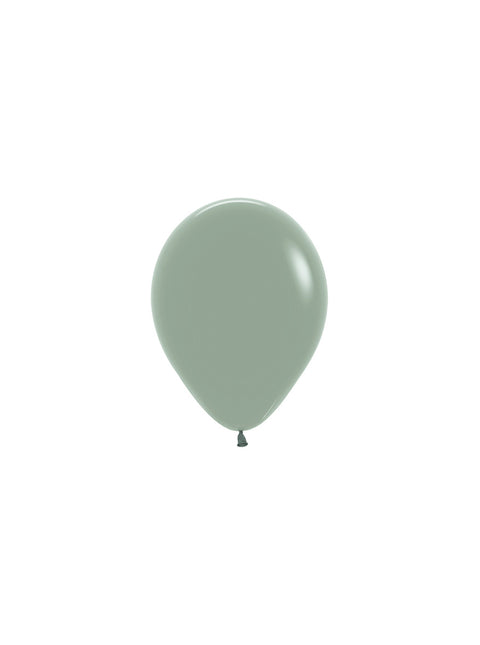 Ballons Pastell Dämmerung Lorbeer Grün 12cm 50Stk.