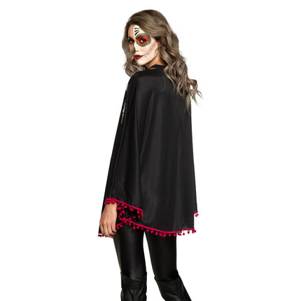 Halloween Tag der Toten Poncho