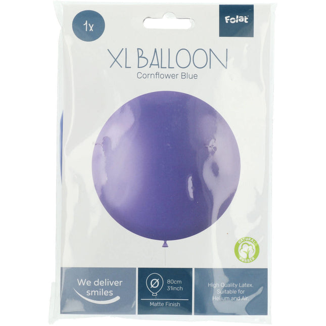 Lavendel Ballon Kornblumenblau 80cm