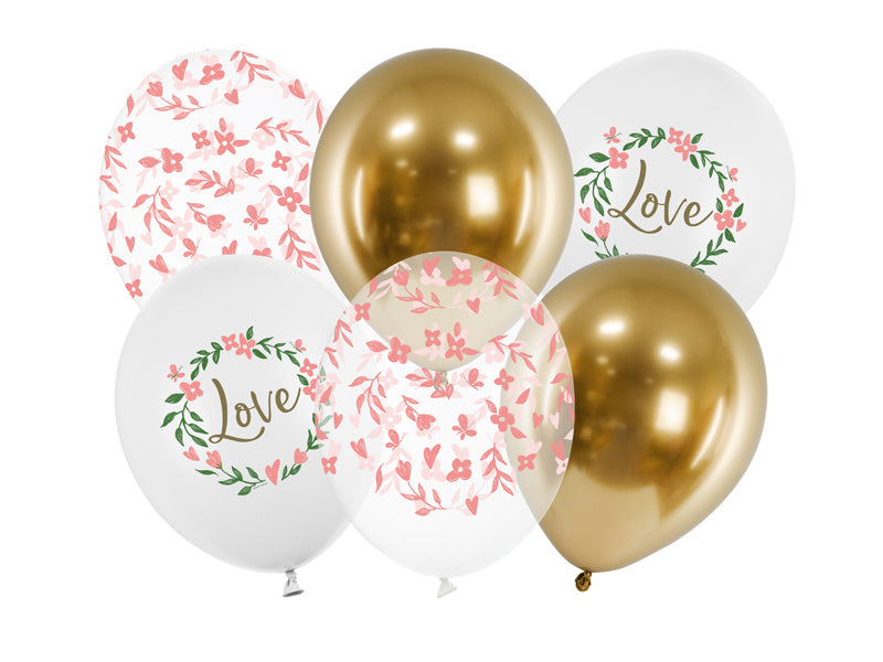 Ballons Love Mix 30cm 6Stk