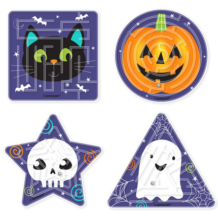 Halloween Share Gifts Labyrinth Puzzles 4tlg.