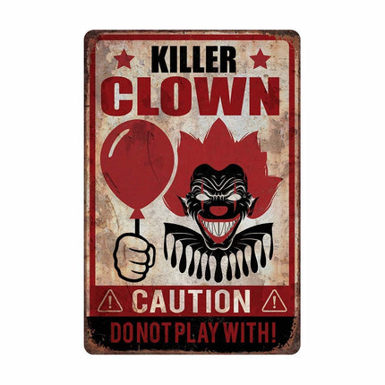 Halloween Wanddekoration Killer Clown Teller 36cm