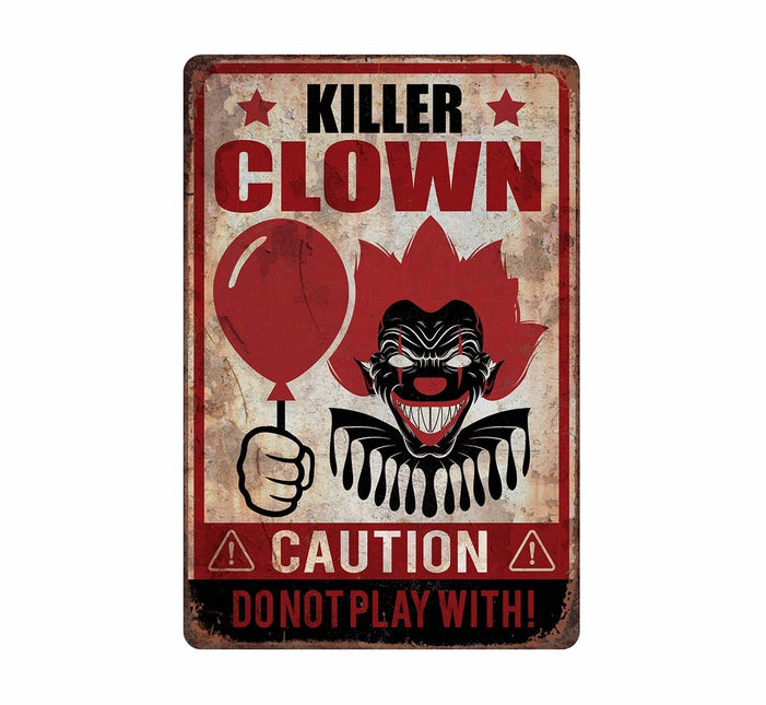 Halloween Wanddekoration Killer Clown Teller 36cm