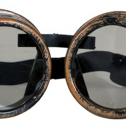 Steampunk Brille Braun