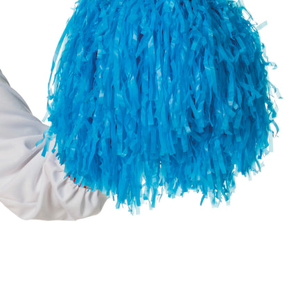 Blaue Pompons Cheerleader