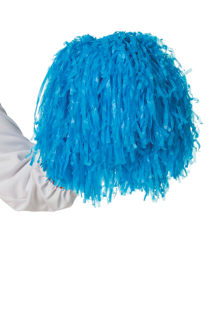 Blaue Pompons Cheerleader