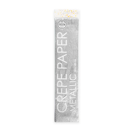 Krepppapier Metallic Silber 50cm 1.5m