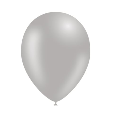 Graue Ballons 25cm 50Stk